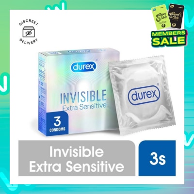 DUREX Invisible Extra Sensitive Condoms 3s