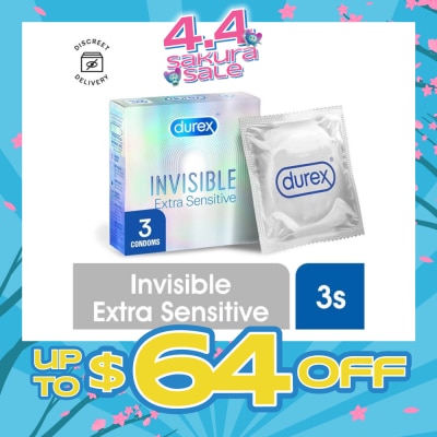DUREX - Invisible Extra Sensitive Condoms 3s
