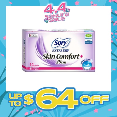 SOFY - Extra Dry Night Slim Wing 29cm 14s