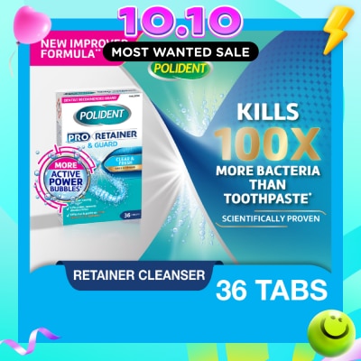 POLIDENT Pro Retainer & Guard Clear and Fresh Daily Cleanser Tablet 36s image