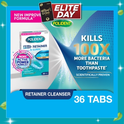POLIDENT Pro Retainer & Guard Clear and Fresh Daily Cleanser Tablet 36s image