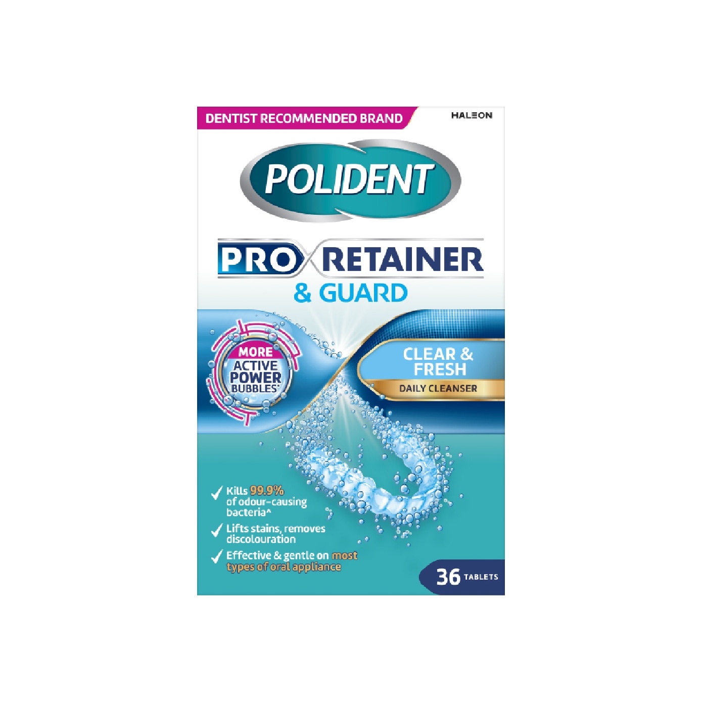 Pro Retainer & Guard Clear and Fresh Daily Cleanser Tablet 36s