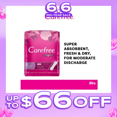 CAREFREE - Carefree Original Shower Fresh Panty Liners 30s
