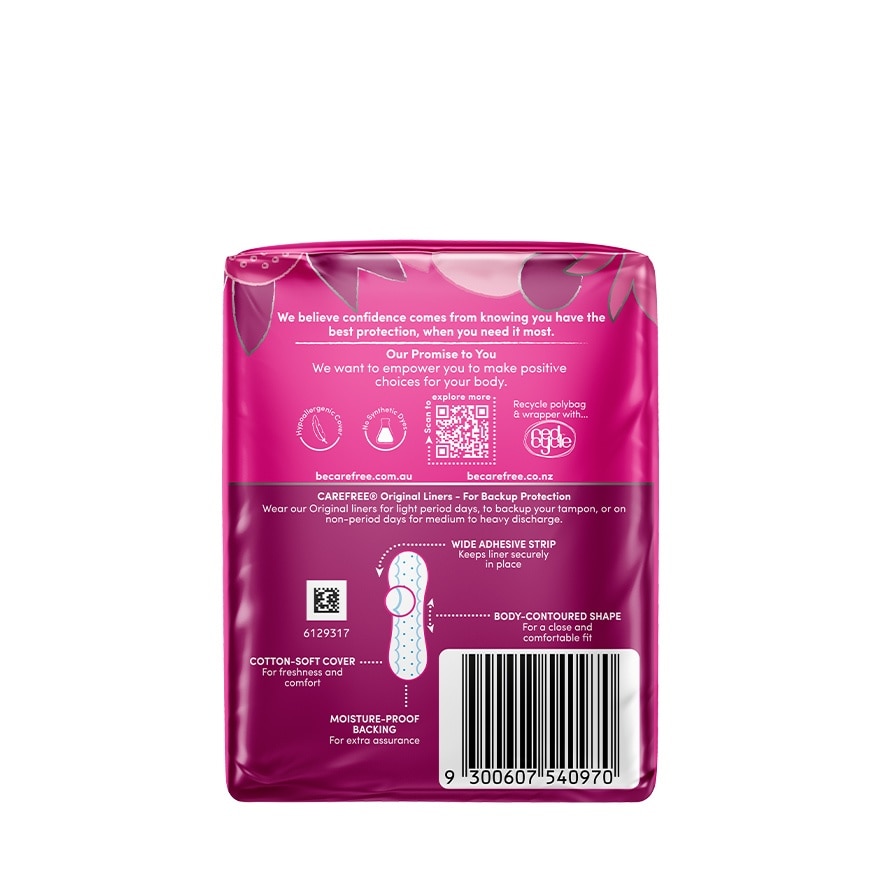 Original Unscented Panty Liners 30s