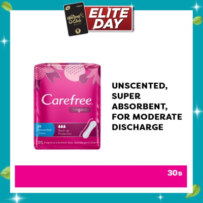 CAREFREE Original Unscented Panty Liners 30s image
