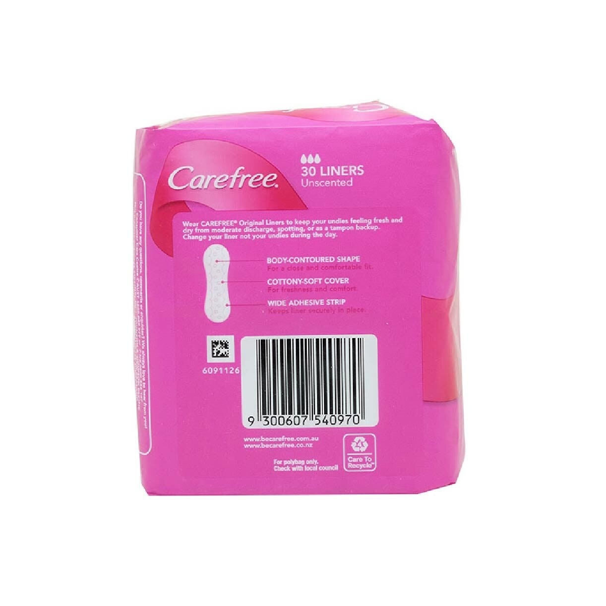 Original Unscented Panty Liners 30s