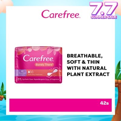 CAREFREE Carefree Barely There Scented Shower Fresh Panty Liners 42s