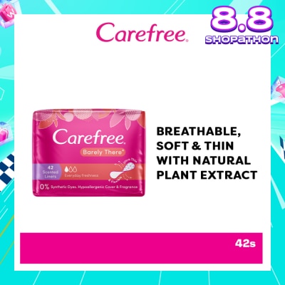 CAREFREE Carefree Barely There Scented Shower Fresh Panty Liners 42s