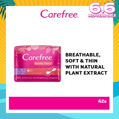 CAREFREE Carefree Barely There Scented Shower Fresh Panty Liners 42s