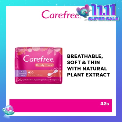 CAREFREE Carefree Barely There Scented Shower Fresh Panty Liners 42s