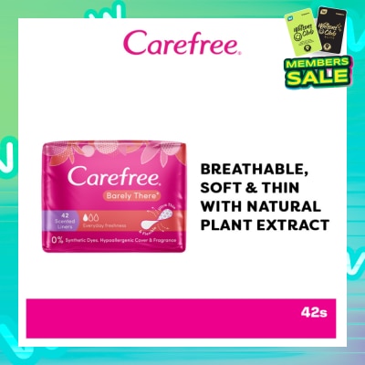 CAREFREE Carefree Barely There Scented Shower Fresh Panty Liners 42s