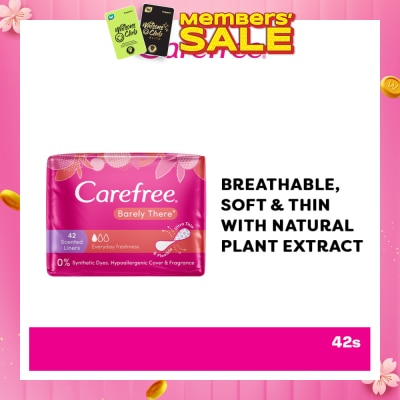 CAREFREE Carefree Barely There Scented Shower Fresh Panty Liners 42s