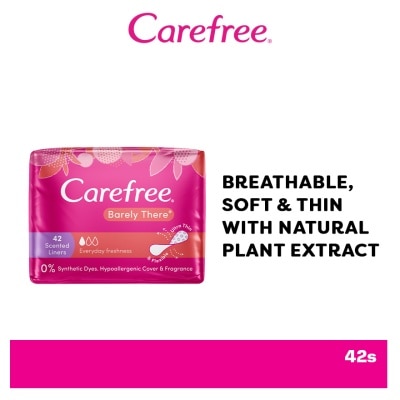 CAREFREE Carefree Barely There Scented Shower Fresh Panty Liners 42s