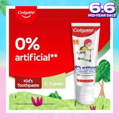 COLGATE Kids Floride Free Toothpaste 80g (From 3-5 Years)