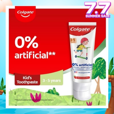 COLGATE Kids Floride Free Toothpaste 80g (From 3-5 Years)