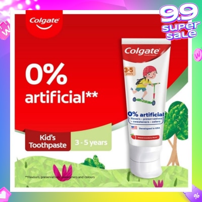 COLGATE Kids Floride Free Toothpaste 80g (From 3-5 Years)