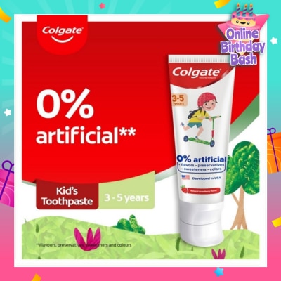 COLGATE Kids Floride Free Toothpaste 80g (From 3-5 Years)
