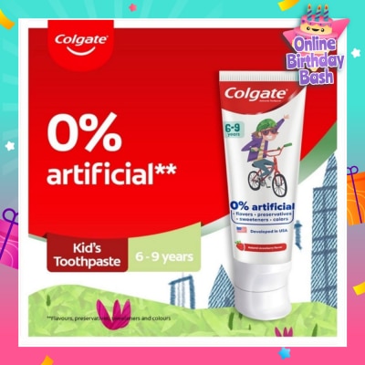 COLGATE Kids Floride Free Toothpaste 80g (From 6-9 Years)