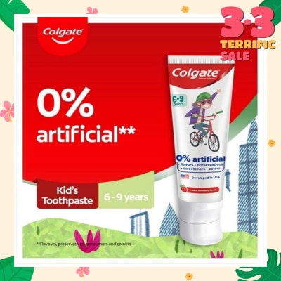 COLGATE Kids Floride Free Toothpaste 80g (From 6-9 Years)