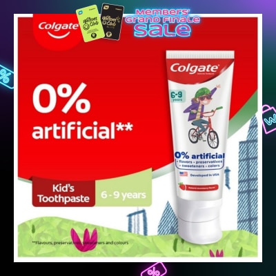 COLGATE Kids Floride Free Toothpaste 80g (From 6-9 Years)