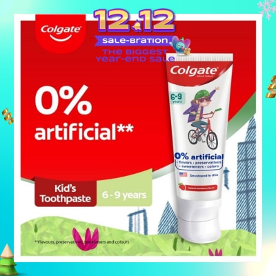 COLGATE Kids Floride Free Toothpaste 80g (From 6-9 Years)