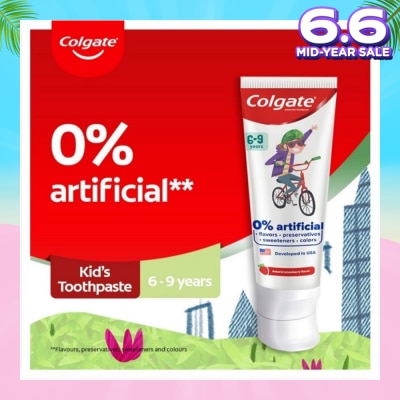 COLGATE Kids Floride Free Toothpaste 80g (From 6-9 Years)