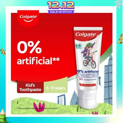 COLGATE Kids Floride Free Toothpaste 80g (From 6-9 Years)