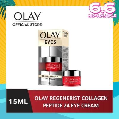 OLAY Regenerist Collagen Peptide 24 Eye Cream (Instantly Plumps Visibly Firms & Smoothens Fine Lines) 15ml