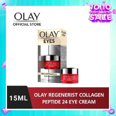 OLAY Regenerist Collagen Peptide 24 Eye Cream (Instantly Plumps Visibly Firms & Smoothens Fine Lines) 15ml
