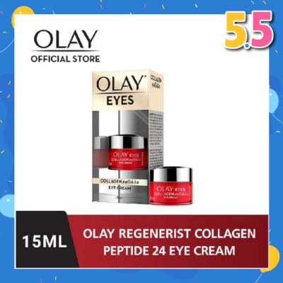 OLAY Regenerist Collagen Peptide 24 Eye Cream (Instantly Plumps Visibly Firms & Smoothens Fine Lines) 15ml