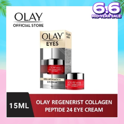 OLAY Regenerist Collagen Peptide 24 Eye Cream (Instantly Plumps Visibly Firms & Smoothens Fine Lines) 15ml