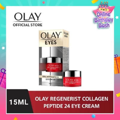 OLAY Regenerist Collagen Peptide 24 Eye Cream (Instantly Plumps Visibly Firms & Smoothens Fine Lines) 15ml