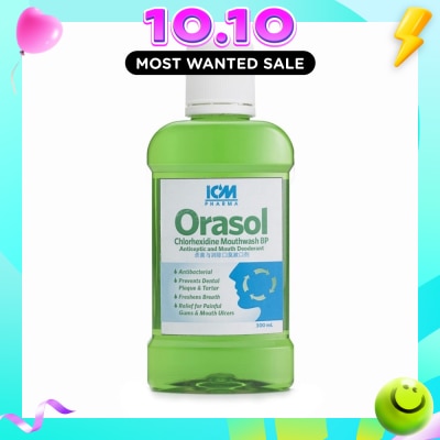 ICM PHARMA Orasol Antiseptic Mouthwash 300ml image