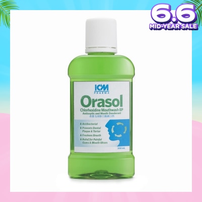 ICM PHARMA Orasol Antiseptic Mouthwash 300ml