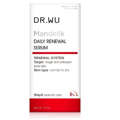 DR. WU Daily Renewal Serum With Mandelic Acid (Golden Tri Acid Formula For People With Normal, Dry, And Sensitive Skin And Daily Renewal Needs) 5ml