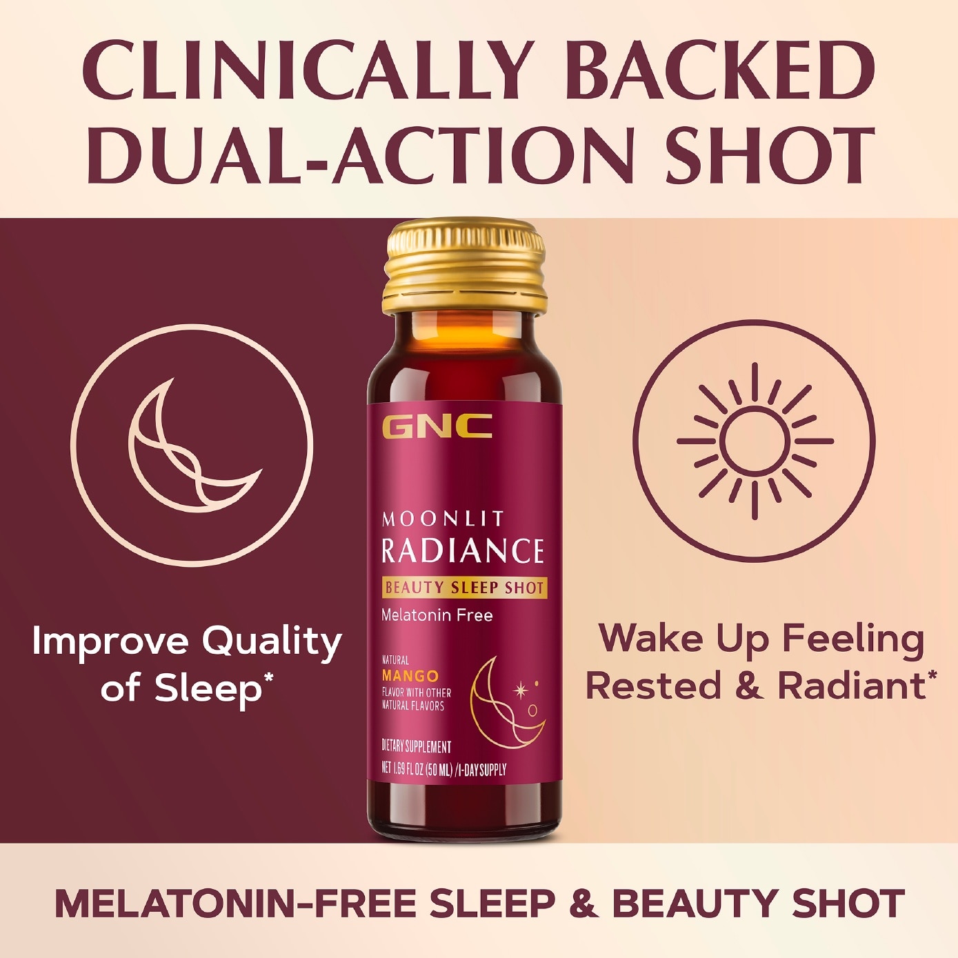 Moonlit Radiance Beauty Sleep Shot Mango Flavor 50ml x 10s