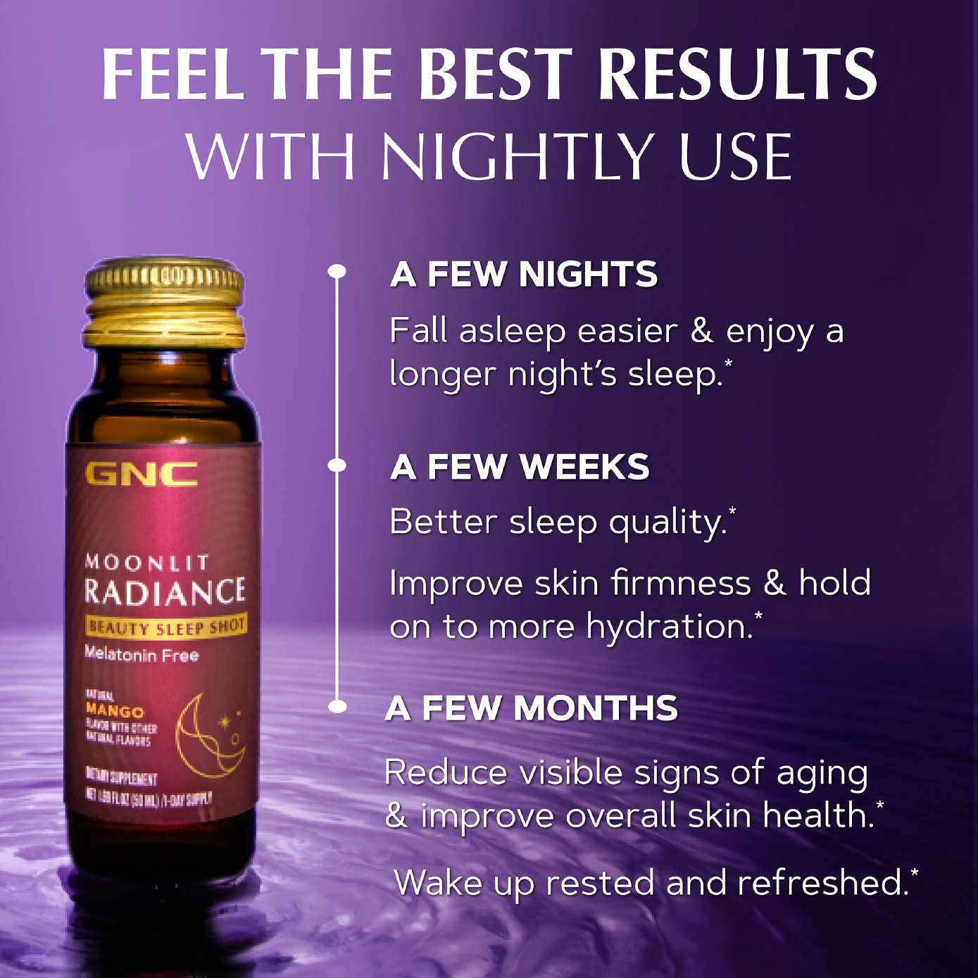 Moonlit Radiance Beauty Sleep Shot Mango Flavor 50ml x 10s