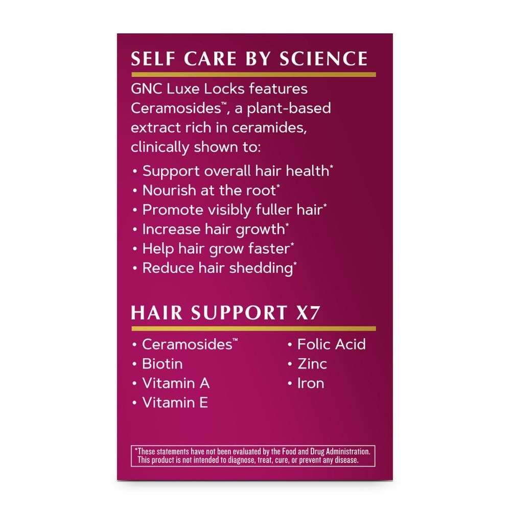 Luxe Locks Advanced Hair Growth Complex Vegetarian Capsule 30s