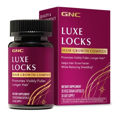 GNC - Luxe Locks Advanced Hair Growth Complex Vegetarian Capsule 30s