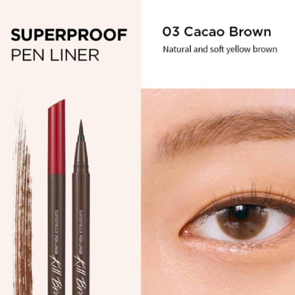 Superproof Pen Liner Cacao Brown 2g