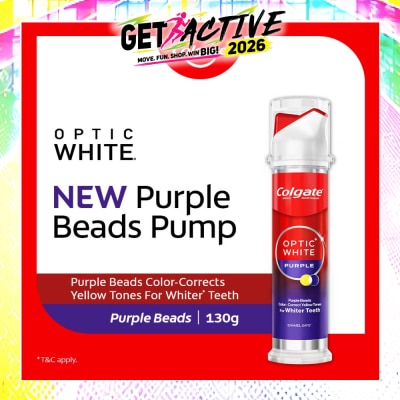 COLGATE - Optic White Purple Beads Pump Toothpaste 130g image