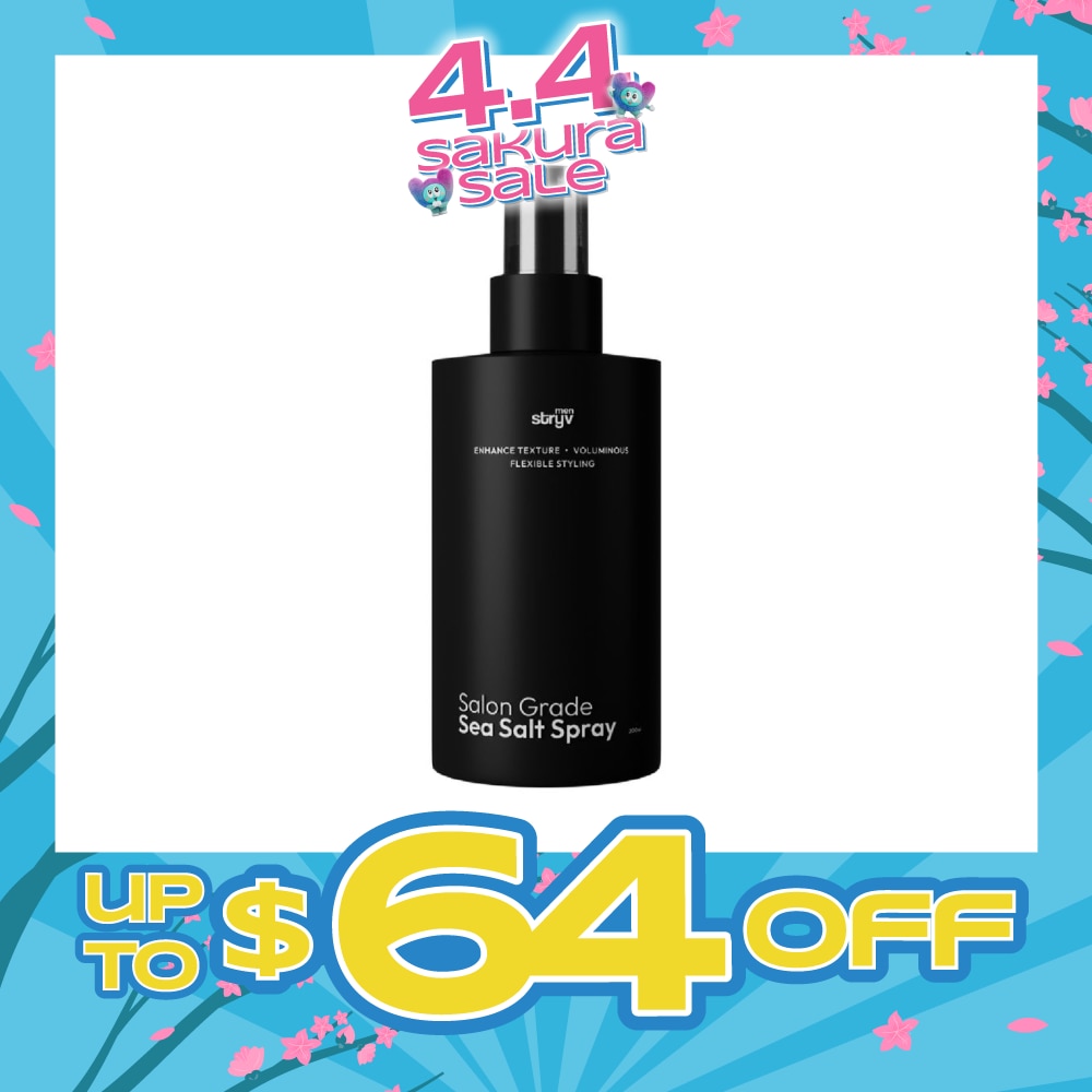 Men Salon Grade Sea Salt Hair Spray 200ml