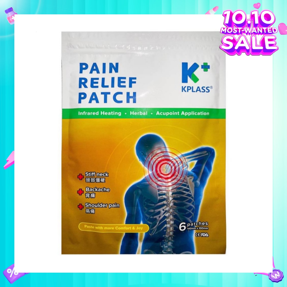 Pain Relief Patch (For Stiff Neck Backache Shoulder Pain) 6s