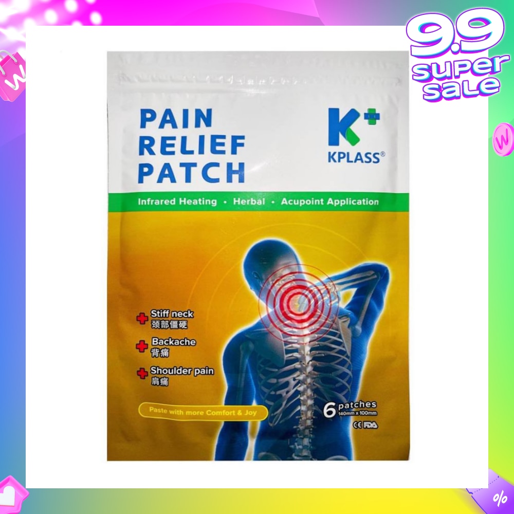 Pain Relief Patch (For Stiff Neck Backache Shoulder Pain) 6s