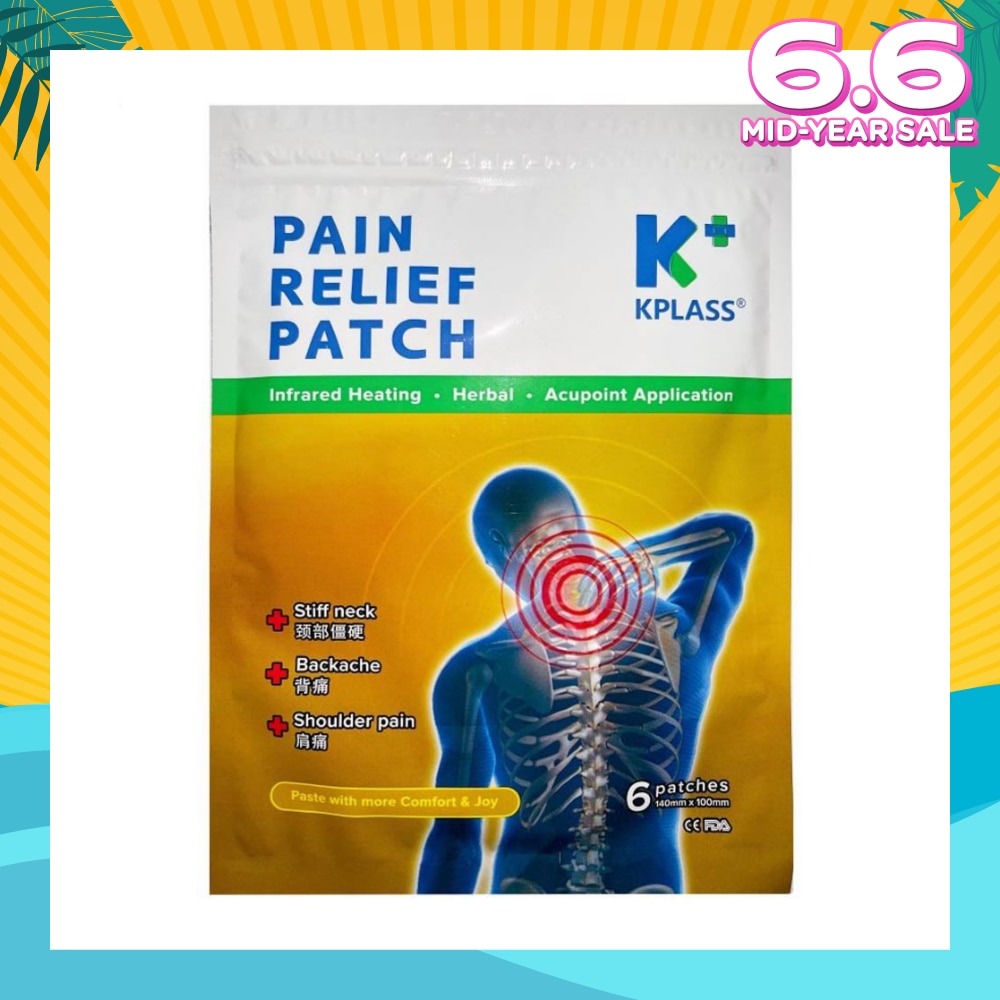 Pain Relief Patch (For Stiff Neck Backache Shoulder Pain) 6s
