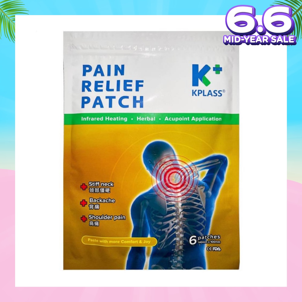 Pain Relief Patch (For Stiff Neck Backache Shoulder Pain) 6s