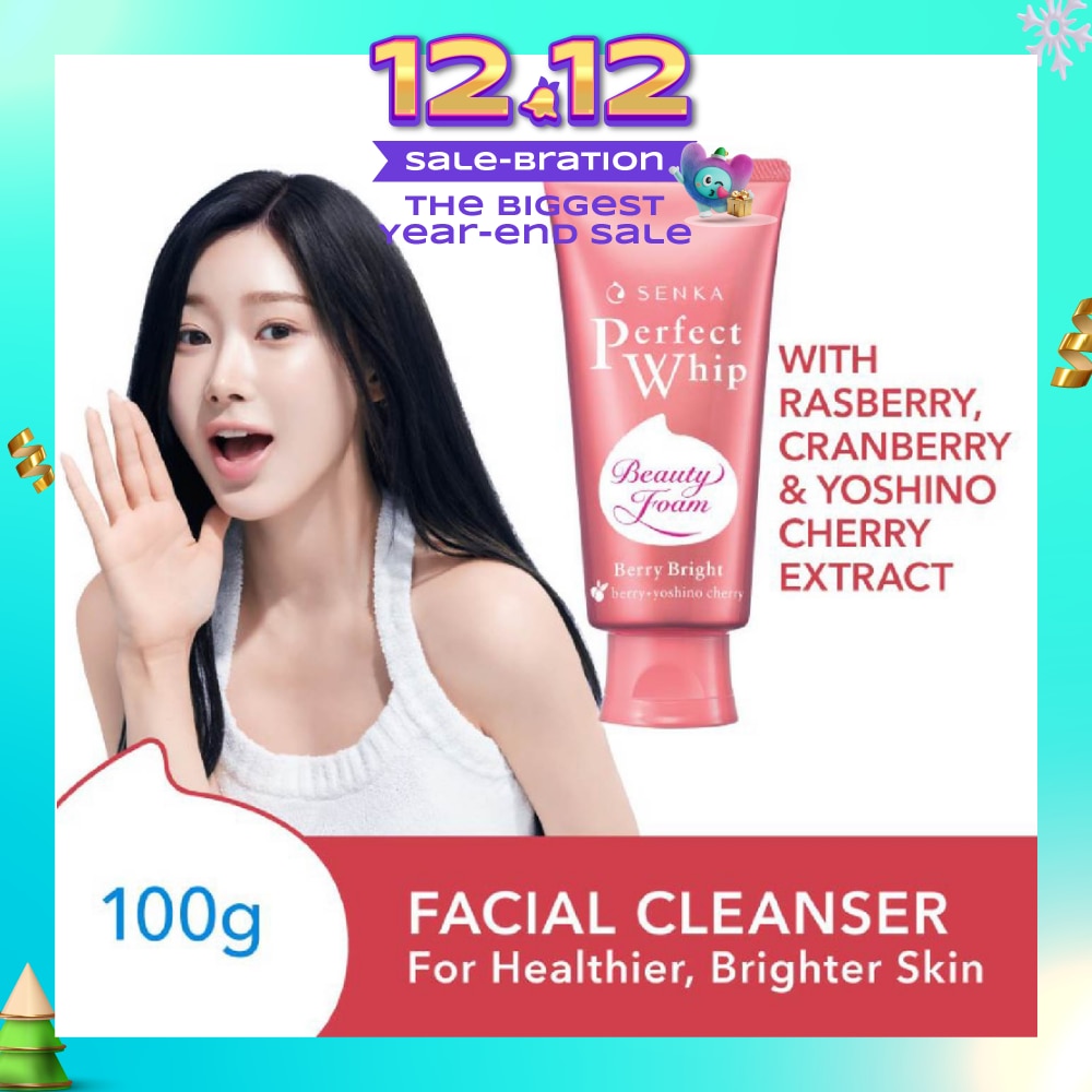 Perfect Whip Berry Bright Gentle Exfoliation Beauty FoamFacial Cleanser 100g