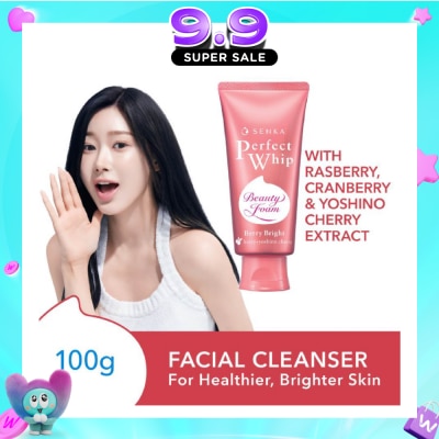 SENKA - Perfect Whip Berry Bright Gentle Exfoliation Beauty FoamFacial Cleanser 100g image