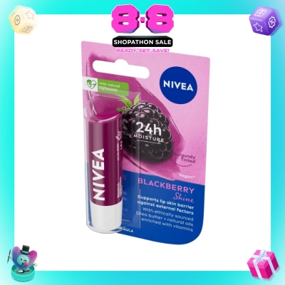 NIVEA - Lip Care Caring Blackberry Shine Lip Balm 4.8g