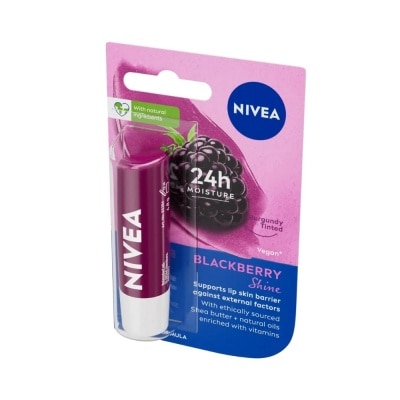 NIVEA - Lip Care Caring Blackberry Shine Lip Balm 4.8g